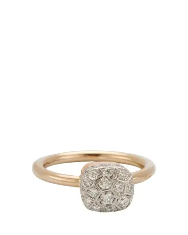 Pomellato Nudo Solitaire 18K Gold Ring with Diamonds | Thumbnail 1