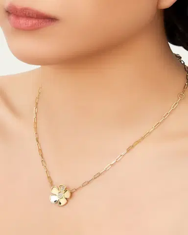 L. Klein 18k Gold Alessia Diamond Pendant Necklace | Thumbnail 2