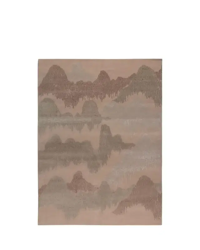 Cascadia Clay Hand-Knotted Rug, 6' x 9'