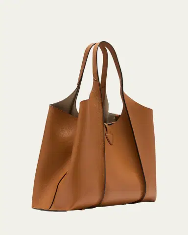 Tod's Medium Leather T Timeless Tote Shopping Bag | Thumbnail 3 Tod's Medium Leather T Timeless Tote Shopping Bag | Thumbnail 3