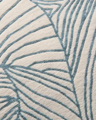 The Rug Company x Adam Hunter Waves Blue Hand-Knotted Rug, 8' x 10' | Thumbnail 2