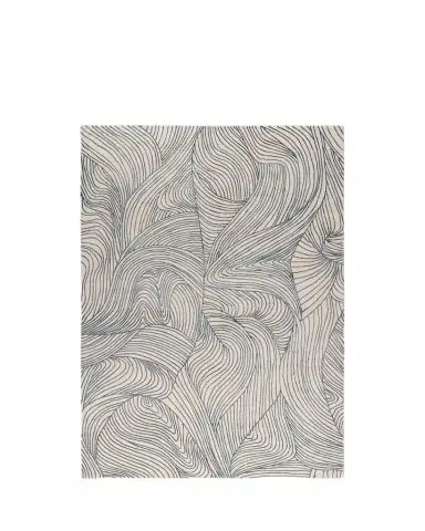 The Rug Company x Adam Hunter Waves Blue Hand-Knotted Rug, 8' x 10' | Thumbnail 1
