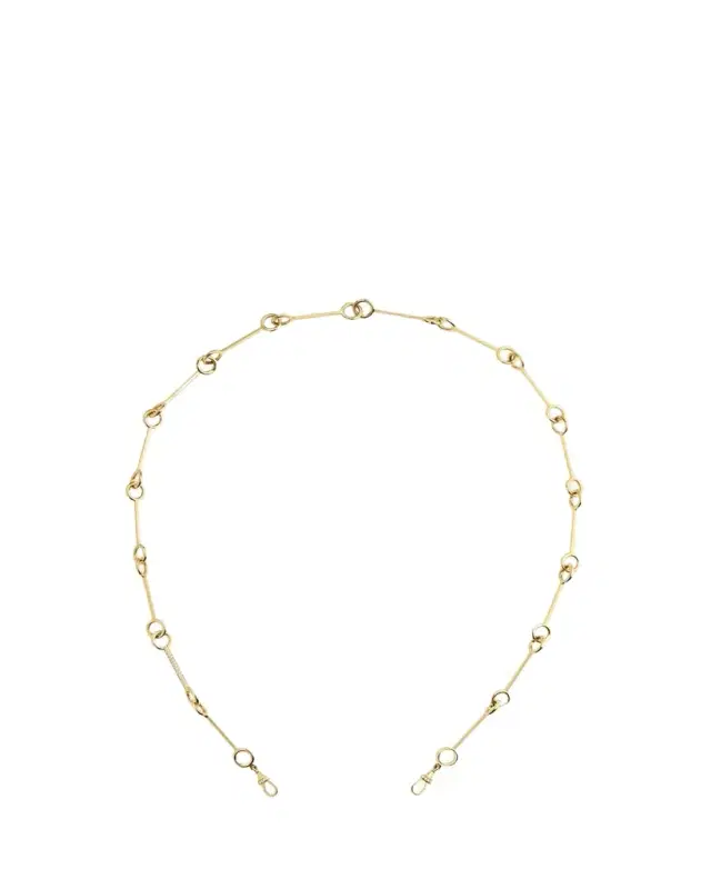 Marie Lichtenberg 18k Yellow Gold Diamond Stick Chain Necklace