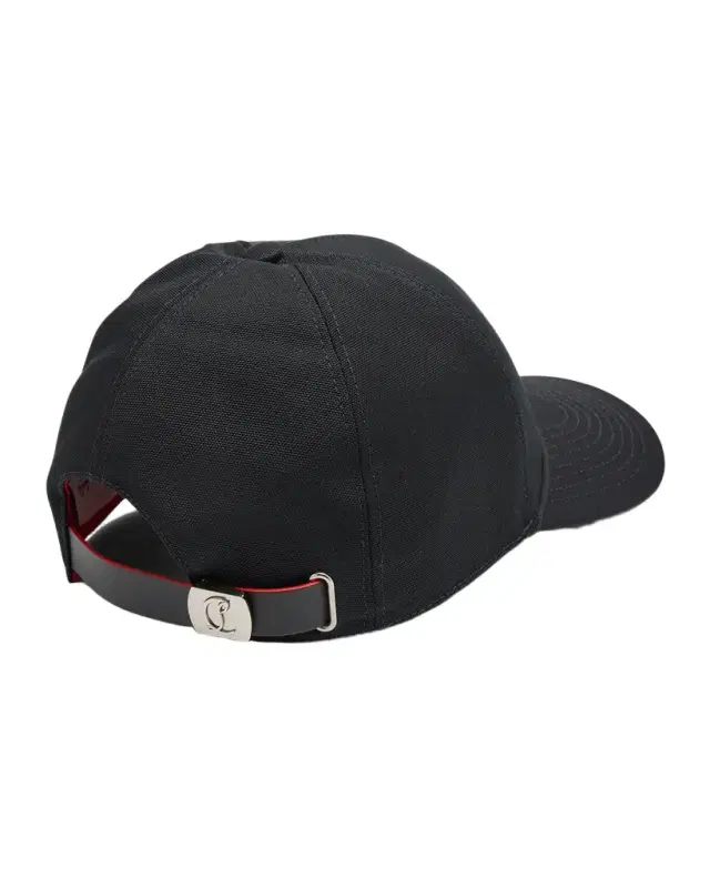 Christian Louboutin Men's Mooncrest Embroidered Baseball Hat