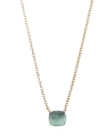Pomellato 18K Rose Gold Nudo Blue Topaz Pendant Necklace | Thumbnail 1