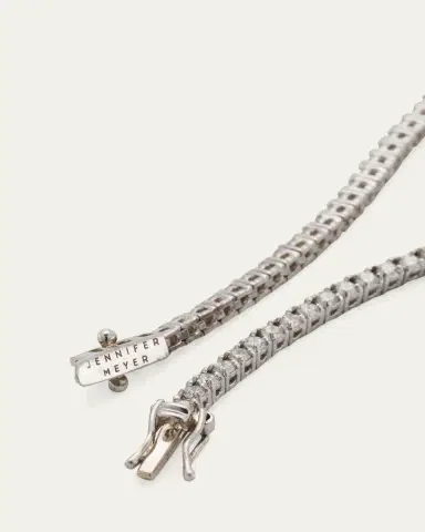 Jennifer Meyer White Gold Diamond 4-Prong Bracelet | Thumbnail 4