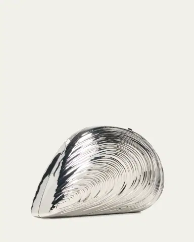 Simkhai Bridget Metal Oyster Shell Clutch Bag | Thumbnail 3 Simkhai Bridget Metal Oyster Shell Clutch Bag | Thumbnail 3