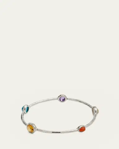 Ippolita 5-Stone Bangle Bracelet in Sterling Silver | Thumbnail 7 Ippolita 5-Stone Bangle Bracelet in Sterling Silver | Thumbnail 7