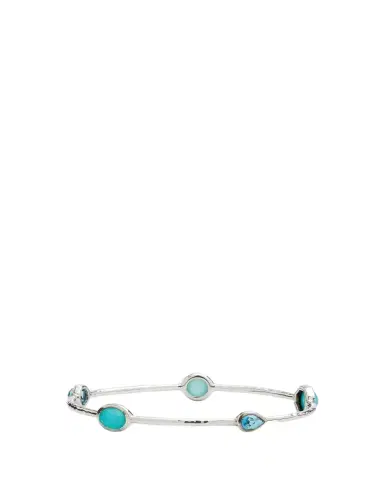 Ippolita 5-Stone Bangle Bracelet in Sterling Silver | Thumbnail 1 Ippolita 5-Stone Bangle Bracelet in Sterling Silver | Thumbnail 1