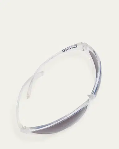 Balenciaga 90s Oval Iridescent Injected Nylon Wrap Sunglasses | Thumbnail 5