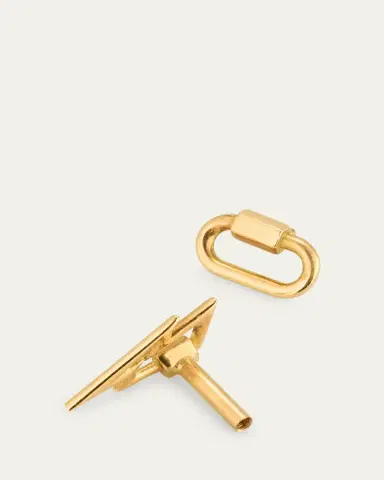 Marla Aaron 6mm Bolt Lockette Earring, Single | Thumbnail 4