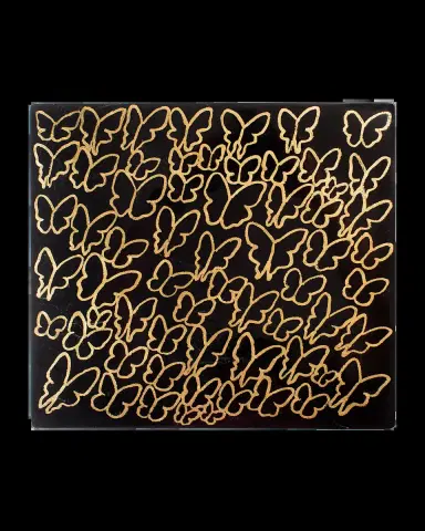 Hunt Slonem Midnight Butterflies Square Lacquer Placemat | Thumbnail 2 Hunt Slonem Midnight Butterflies Square Lacquer Placemat | Thumbnail 2