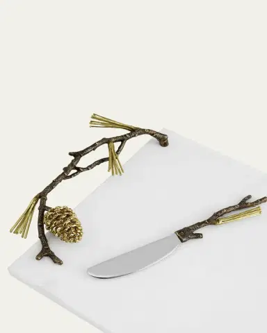 Michael Aram Pine Cone Cheeseboard with Knife | Thumbnail 3