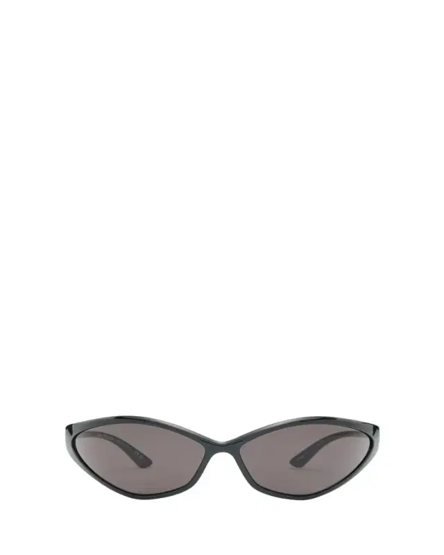 Balenciaga 90s Oval Injected Nylon Wrap Sunglasses