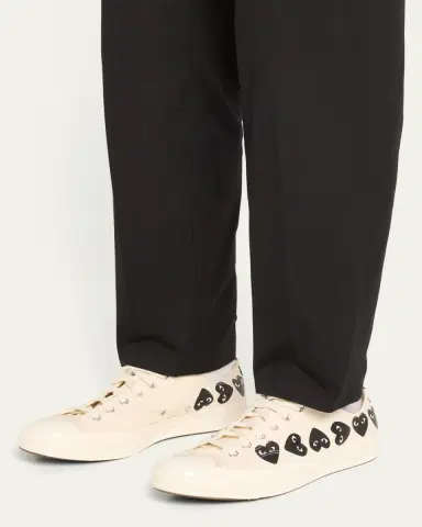 Comme des Garçons x Converse Men's Chuck 70 Multi Heart Low-Top Sneakers | Thumbnail 2 Comme des Garçons x Converse Men's Chuck 70 Multi Heart Low-Top Sneakers | Thumbnail 2