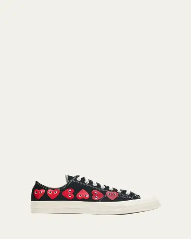 Comme des Garçons x Converse Men's Chuck 70 Multi Heart Low-Top Sneakers | Thumbnail 6 Comme des Garçons x Converse Men's Chuck 70 Multi Heart Low-Top Sneakers | Thumbnail 6