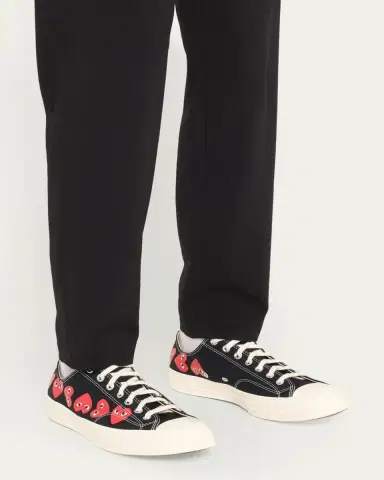 Comme des Garçons x Converse Men's Chuck 70 Multi Heart Low-Top Sneakers | Thumbnail 7 Comme des Garçons x Converse Men's Chuck 70 Multi Heart Low-Top Sneakers | Thumbnail 7