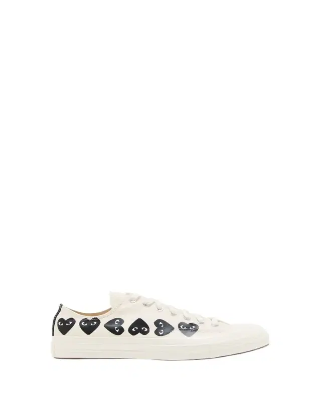 Comme des Garcons x Converse Men's Chuck 70 Multi Heart Low-Top Sneakers