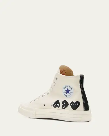 Comme des Garçons x Converse Men's Chuck 70 Multi Heart High-Top Sneakers | Thumbnail 4