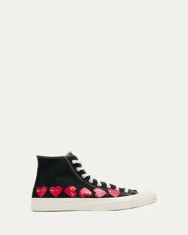 Comme des Garçons x Converse Men's Chuck 70 Multi Heart High-Top Sneakers | Thumbnail 6