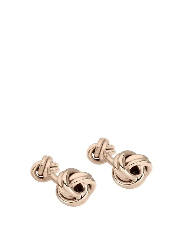 Men's 14K Rose Gold Knot Cufflinks Men's 14K Rose Gold Knot Cufflinks
