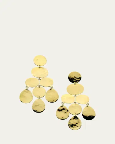 Ippolita Small Crinkle Chandelier Earrings in 18K | Thumbnail 4