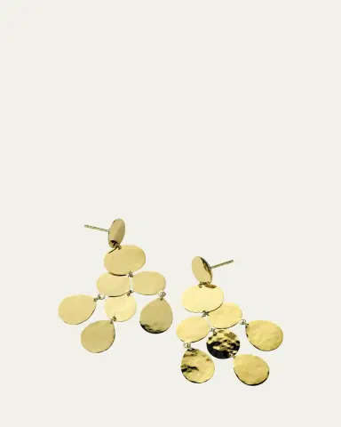 Ippolita Small Crinkle Chandelier Earrings in 18K | Thumbnail 5