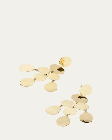 Ippolita Small Crinkle Chandelier Earrings in 18K | Thumbnail 6