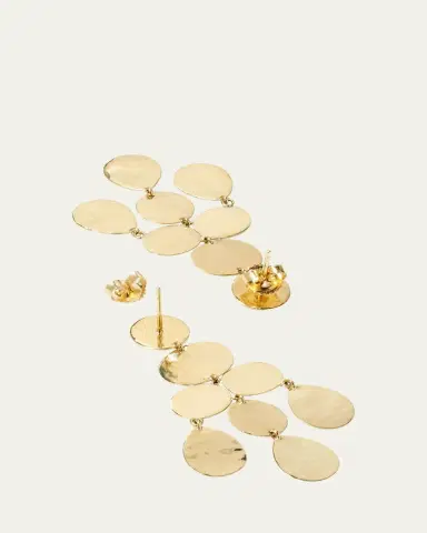 Ippolita Small Crinkle Chandelier Earrings in 18K | Thumbnail 7