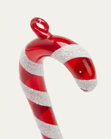 De Carlini Glitter Candy Cane Ornament | Thumbnail 3