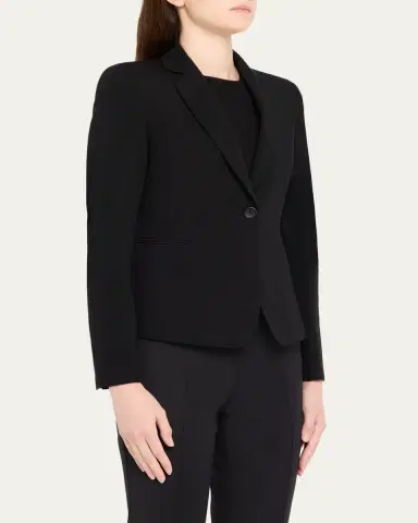 Akris punto Wool Jersey Tailored Blazer Jacket | Thumbnail 9 Akris punto Wool Jersey Tailored Blazer Jacket | Thumbnail 9