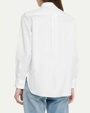 Hommegirls Classic Button-Up Cotton Shirt | Thumbnail 3