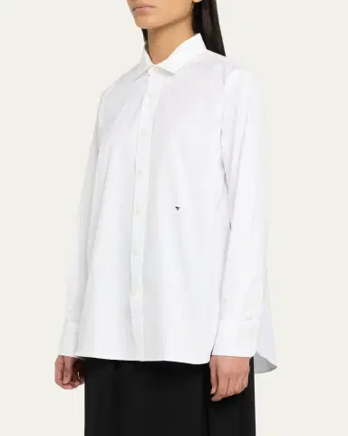 Hommegirls Classic Button-Up Cotton Shirt | Thumbnail 8