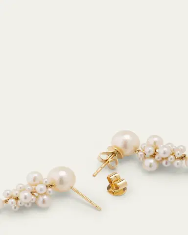 Sophie Bille Brahe 14K Recycled Gold Colona Earrings with Freshwater Pearls | Thumbnail 4 Sophie Bille Brahe 14K Recycled Gold Colona Earrings with Freshwater Pearls | Thumbnail 4
