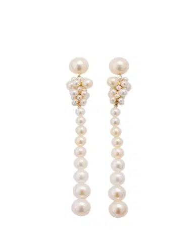 Sophie Bille Brahe 14K Recycled Gold Colona Earrings with Freshwater Pearls | Thumbnail 1 Sophie Bille Brahe 14K Recycled Gold Colona Earrings with Freshwater Pearls | Thumbnail 1