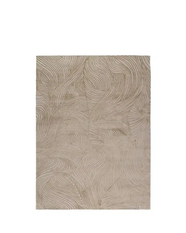 The Rug Company x Adam Hunter Waves Honey Hand-Knotted Rug, 6' x 9'