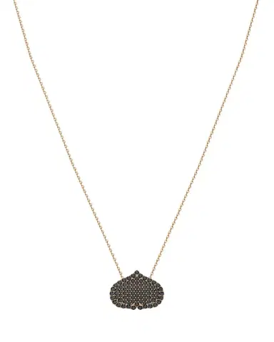 KAMAL Eye Adore Black Diamond Pave Pendant Necklace, 15mm | Thumbnail 1 KAMAL Eye Adore Black Diamond Pave Pendant Necklace, 15mm | Thumbnail 1