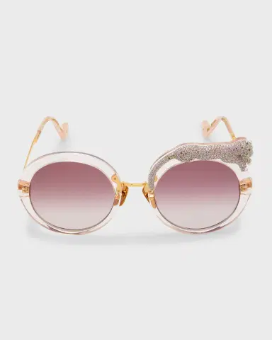 Anna-Karin Karlsson Rose et la Roue Round Mixed-Media Sunglasses | Thumbnail 3 Anna-Karin Karlsson Rose et la Roue Round Mixed-Media Sunglasses | Thumbnail 3