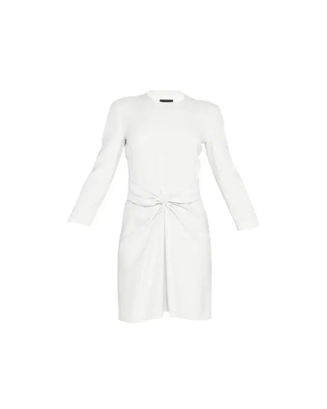 Giorgio Armani Ruched Long-Sleeve A-Line Dress