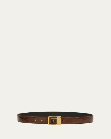 Saint Laurent YSL Python Leather Belt | Thumbnail 2