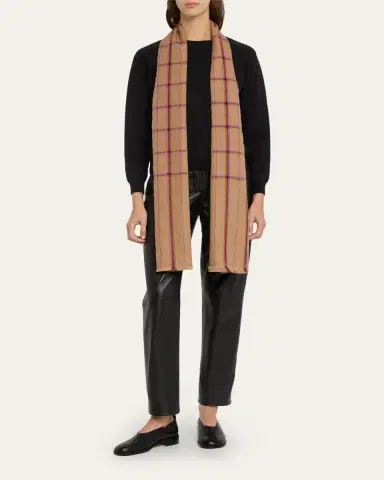 Denis Colomb Kita Plaid Cashmere Shawl | Thumbnail 2