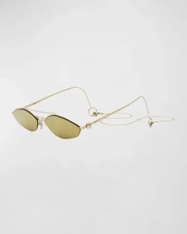 Fendi Rimless Geometric Metal Aviator Sunglasses | Thumbnail 2 Fendi Rimless Geometric Metal Aviator Sunglasses | Thumbnail 2