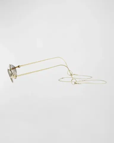 Fendi Rimless Geometric Metal Aviator Sunglasses | Thumbnail 3 Fendi Rimless Geometric Metal Aviator Sunglasses | Thumbnail 3