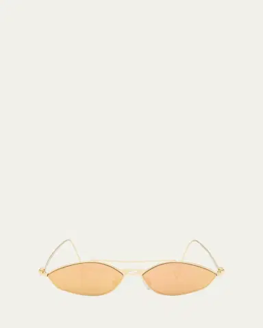 Fendi Rimless Geometric Metal Aviator Sunglasses | Thumbnail 5 Fendi Rimless Geometric Metal Aviator Sunglasses | Thumbnail 5