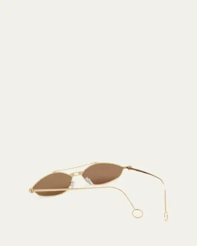 Fendi Rimless Geometric Metal Aviator Sunglasses | Thumbnail 6 Fendi Rimless Geometric Metal Aviator Sunglasses | Thumbnail 6