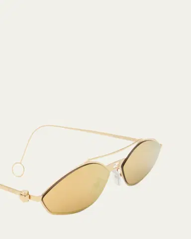 Fendi Rimless Geometric Metal Aviator Sunglasses | Thumbnail 9 Fendi Rimless Geometric Metal Aviator Sunglasses | Thumbnail 9