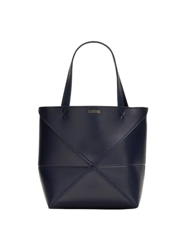 Loewe Puzzle Fold Mini Tote Bag in Shiny Leather