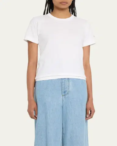 CDG Play Embroidered Heart and Invader Patch Cotton T-Shirt | Thumbnail 9 CDG Play Embroidered Heart and Invader Patch Cotton T-Shirt | Thumbnail 9