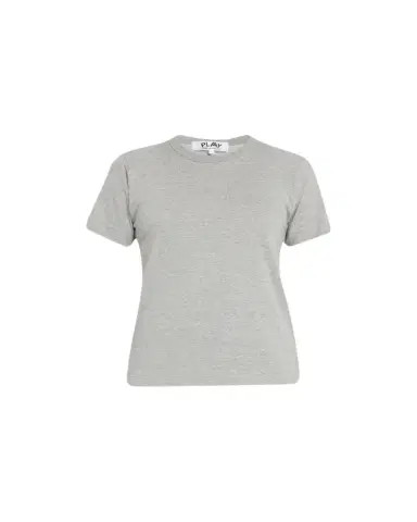 CDG Play Embroidered Heart and Invader Patch Cotton T-Shirt | Thumbnail 1 CDG Play Embroidered Heart and Invader Patch Cotton T-Shirt | Thumbnail 1