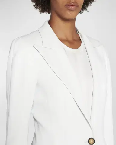 Giorgio Armani Viscose Cady Single-Breasted Blazer | Thumbnail 4 Giorgio Armani Viscose Cady Single-Breasted Blazer | Thumbnail 4